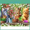 Full Round Painting Diamond Animal Needlework Cross Stitch Diamond Embroidery Cat Sale Diamond Art