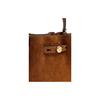 TORY BURCH Romy Gold Logo Bucket Bag Cowhide Leather Shoulder and Handbag Mini Women Caramel Color