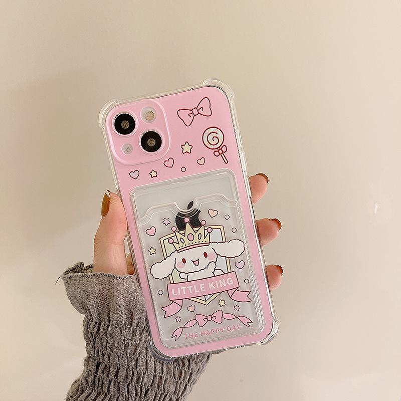 Чехол Zhitai Cartoon Card для iPhone 13, 14 Pro Max и 15 Pro — идеально подходит для устройств Apple