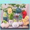 Charming Plush Vegetable Hang-on Keychains Featuring Lovable Garlic Onion Pepper And More