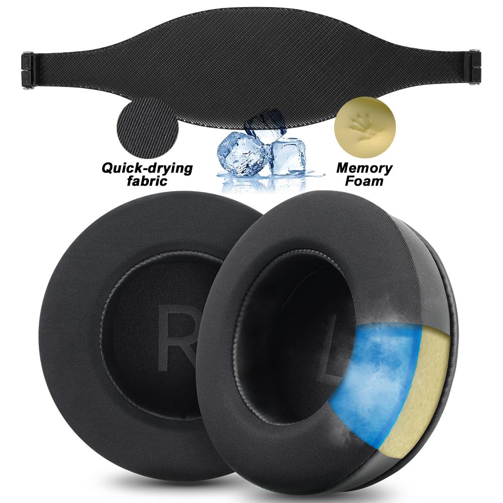 Earphone Pads for FiiO HS-FT1A/B/C FT1 Pro JT7 Replacement Earpads Mesh Cloth Memory Covers Sponge Soft Protein