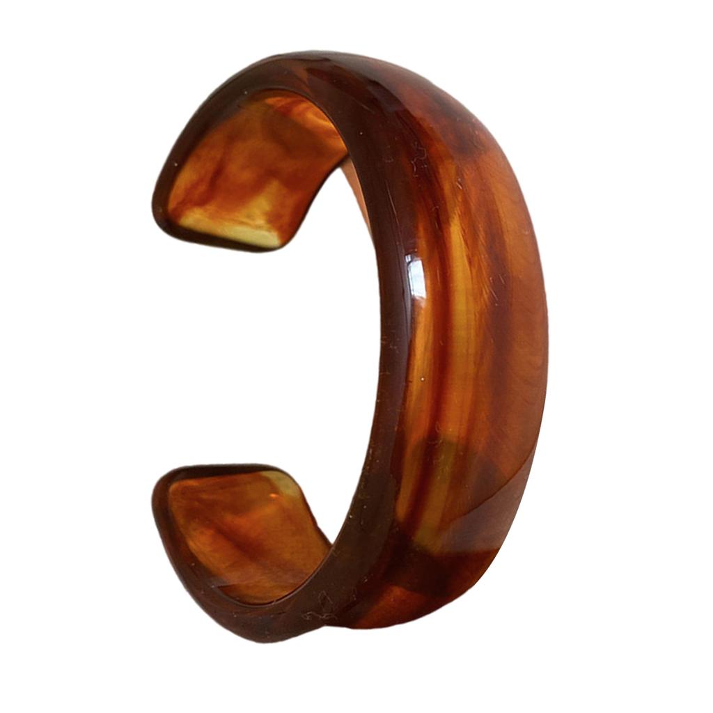 Акриловый широкий геометрический браслет, преувеличенный браслет, эффектные аксессуары, акриловая текстура, подходит для женщин, подарок