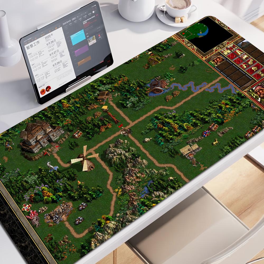 Heroes of Might and Magic Gaming Mouse Pad Desk Mat Fantasy Computer Mat Office Gaming Desk Accessory Carpet Mouse Computer