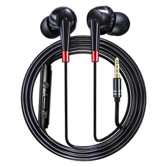 Проводные наушники Hi-Fi качество звука внутриканальная гарнитура с разъемом 3,5 мм Проводные наушники с микрофоном для музыкальных звонков и занятий спортом