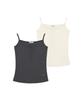 1993STUDIO W Basic Henley Neck Ribbed Sleeveless (2 Colors)