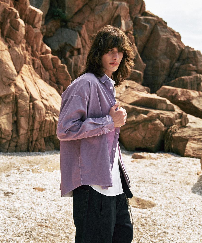 FAKE CAMPER Vintage Pigment Loose Fit Shirt [7 Colors] (Type A)
