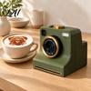 Retro Style Kitchen Gadget 3D Printed Latte Art Camera Coffee Stencil Printer with Replaceable Milk Foam Pattern Maker Template Cards Barista