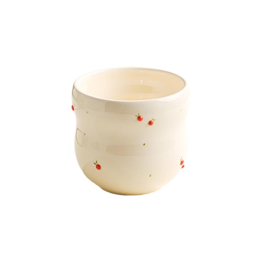 Hand-painted Coffee Cup Embossed Fruit Water Cup Creative Tea Cup  Gift Giving
