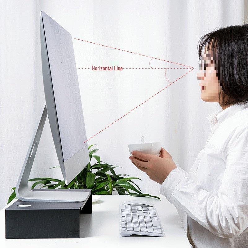 Metal Monitor Stand & Storage Shelf for Desktop and Laptop