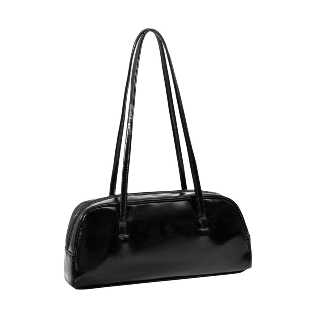 Zipper Closure French Stick Bag Large-Capacity Single-Shoulder Bag Boston Underarm Bag Summer