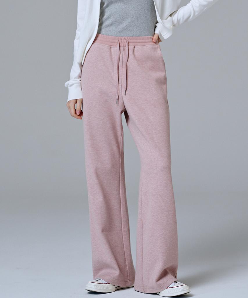 MALOUPE 2303 Knit Corduroy Flare Pants (Pink)