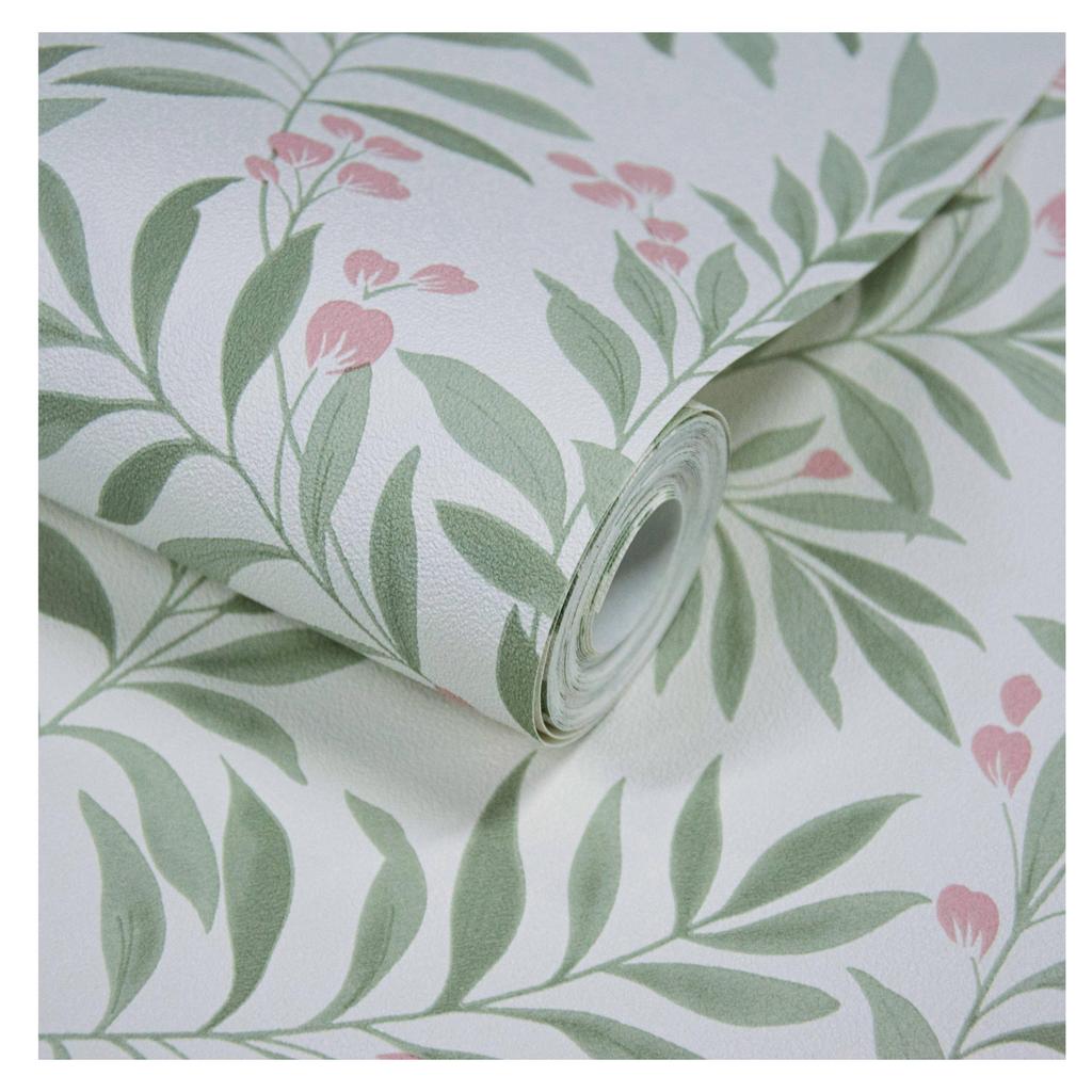 Виниловые текстурированные обои Grandeco Maison Floral Trail