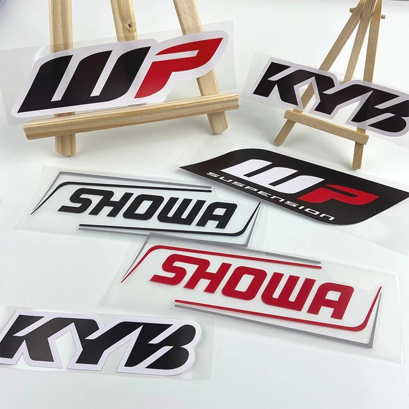 2 шт. Наклейки на мотоцикл Мотокросс Передние вилки Kyb Showa Wp для амортизаторов Крутой логотип Винил Подвеска Прочные виниловые наклейки