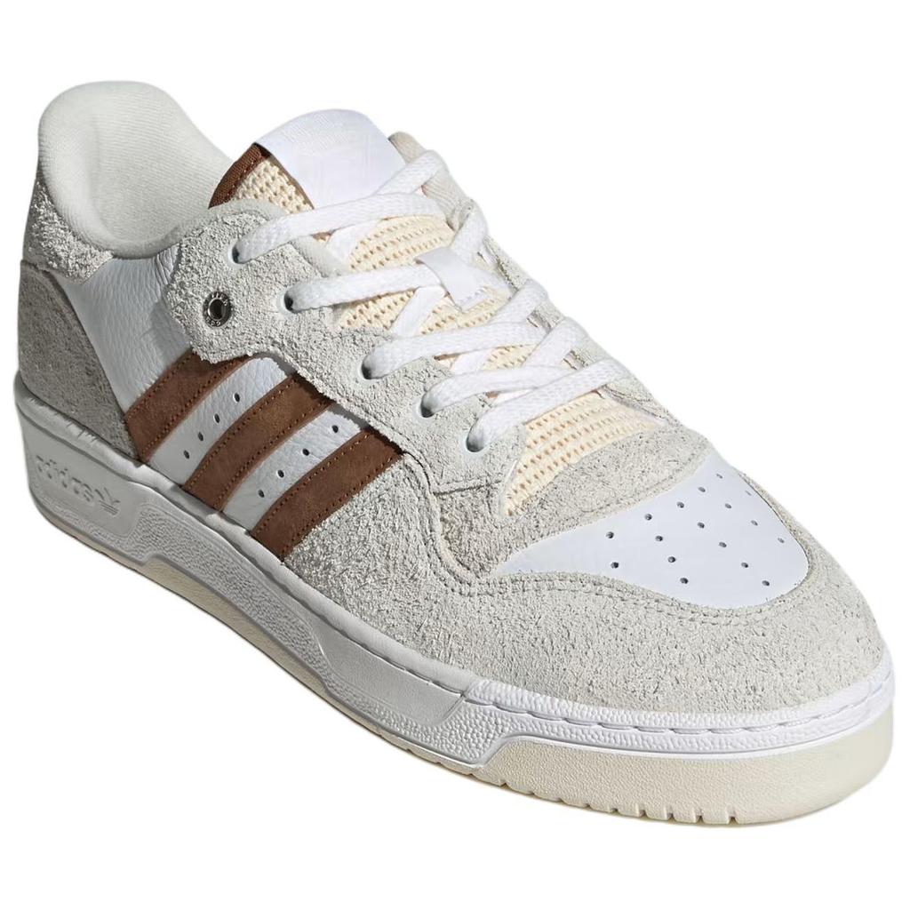 Solebox x adidas Rivalry Low Consortium Неаполитанские Мужские Кроссовки Белые Облачно-Белые Дико-Коричневые ID2879