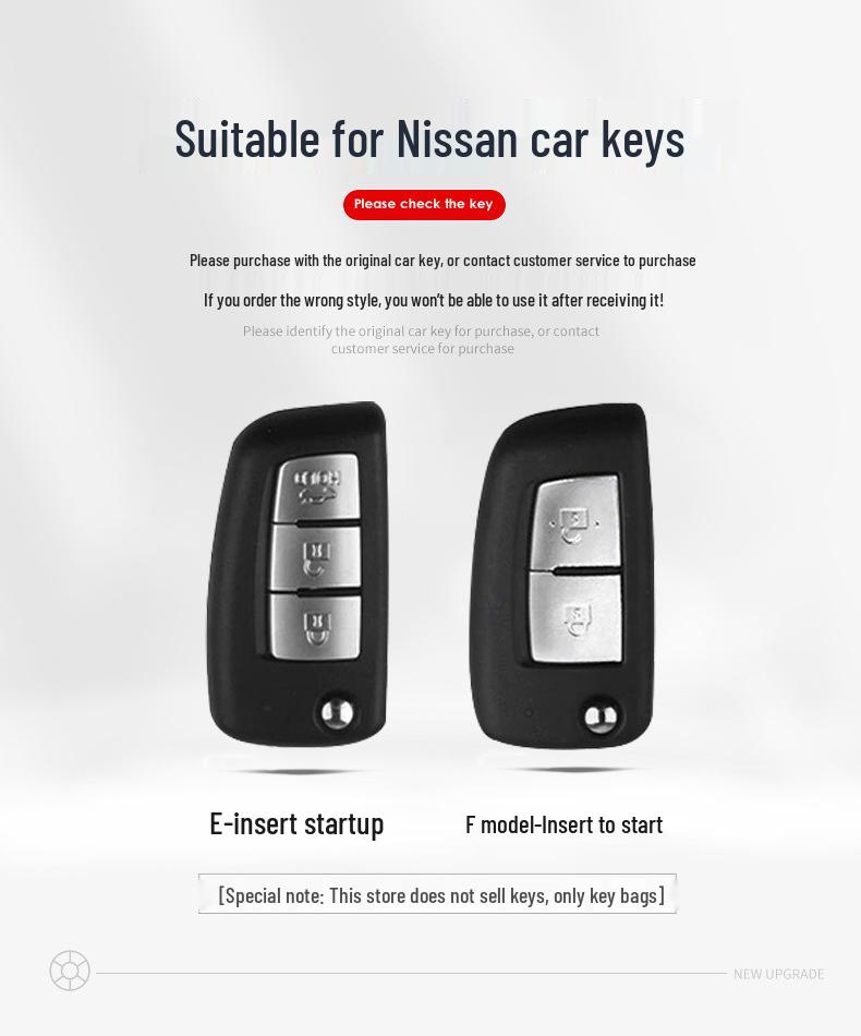 Футляр для ключей Nissan & Infiniti: Sylphy, Teana, Qashqai, Kicks, Terra, Tiida - Хрустальный чехол для мужчин и женщин