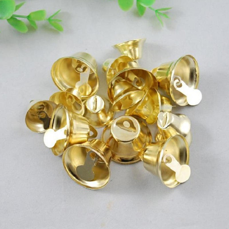 10pcs Mini Trumpet Jingle Bells Ornaments Small Size for DIY Handmade Crafts Pet Hanging Decor Suitable for Party Wedding Christmas Occasions