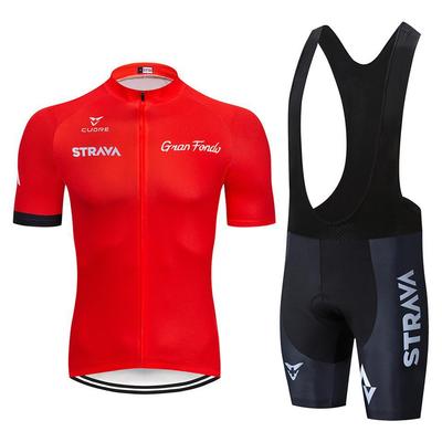 Велокостюм STRAVA с короткими лямками, Новый велокостюм, Летний комплект с короткими рукавами и лямками 2026.