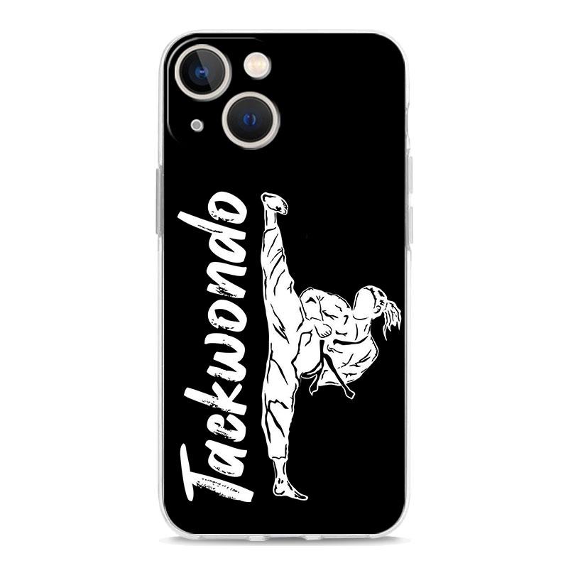 Чехол для телефона iPhone 17 Чехлы iPhone Air 16 15 12 13 14 Pro Max 7 8 Plus 16Pro iPhone11 Прозрачный Мягкий Чехол Дзюдо Тхэквондо