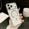 Роскошный чехол с бриллиантовым блеском для Magsafe для iPhone 17 Pro Max Plus Air Прозрачный ТПУ Мягкий Беспроводная зарядка Ударопрочный Для iphone 15 16 Plus Чехол