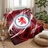 Middlesbrough Football Print Flannel Blanket, Soft Warm Lightweight Throw Blanket for Sofa Bed Camping