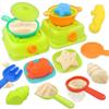VBACALA Игрушки для игры с песком 2в1 Набор для песочницы Лопатка Краб Ракушка Формочка Кухонный Магазин для готовки Ролевые игры Игрушки для песочницы Игра с песком Игра со снегом Игра с водой