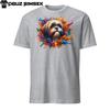 Colorful Shih Tzu Dog Short-Sleeve Unisex T-Shirt | Vibrant Canine Graphic Tee
