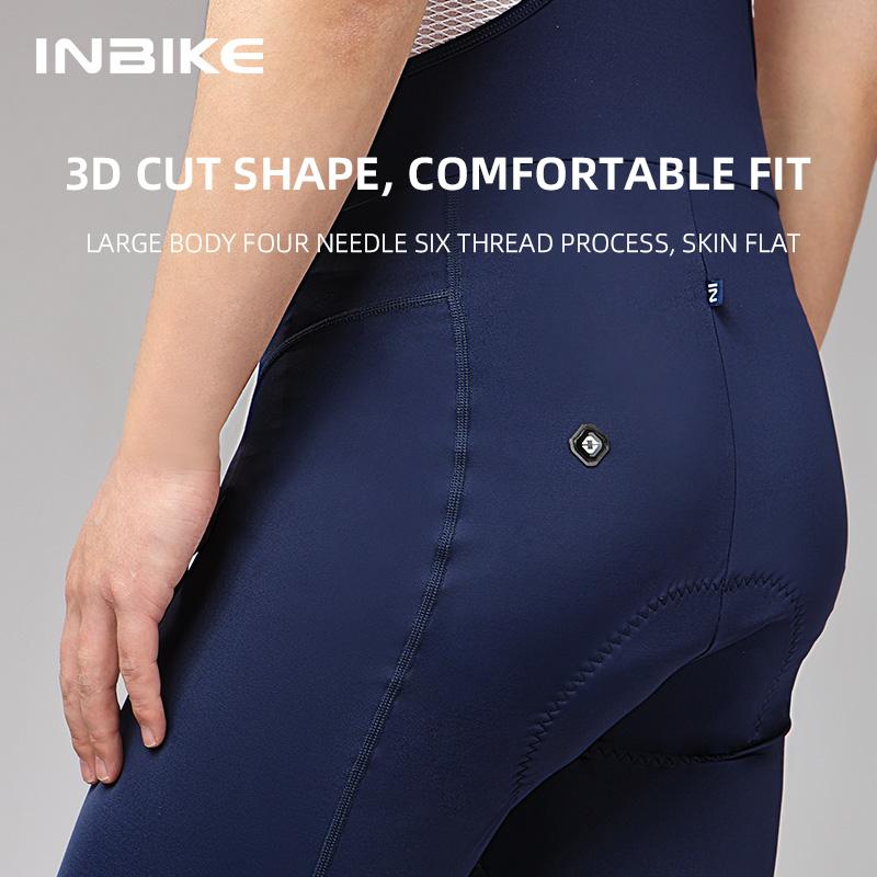 INBIKE Men's MTB Cycling Bib Shorts Bike Riding Pants Man Professional Bicycle Shorts for Men Road Bike Mountain Cycling Clothes