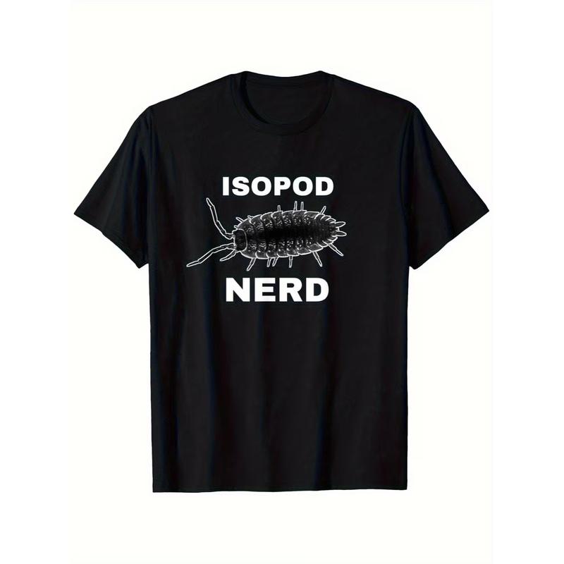 Men' And Women' Alien Bug T-Shirt - Suitable for Insect Collectors, ISOPONER Print Entomology Shirt, Loose Fit Casual Round Neck Summer Top with