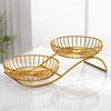 Metal Fruit Basket Decorative Organizer Modern, Bowl Holder Stand for Kitchen