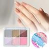 1 комплект, блестящая пудра для ногтей, высокая насыщенность, нелетучая пудра, DIY радужный яркий пигмент, блестящая пудра для ногтей, поставка для маникюрного салона