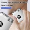 Электрическая портативная перезаряжаемая бритва для путешествий с двумя головками