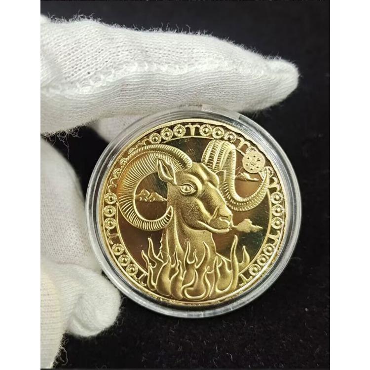 Двенадцать памятных медалей «Созвездие» Золотые монеты «Зубная фея» 12 поделок по знаку зодиака Европейские и американские монеты Монеты «Созвездие счастливого стража»