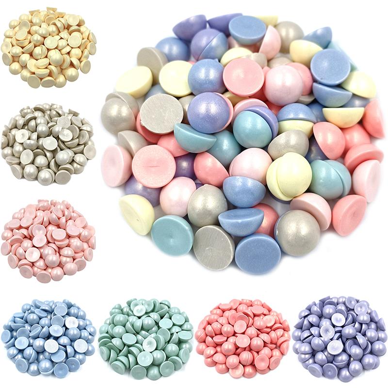 100 шт. изготовление ювелирных изделий 12 мм DIY для макарон матовые полукруглые бусины ожерелье браслет кулон