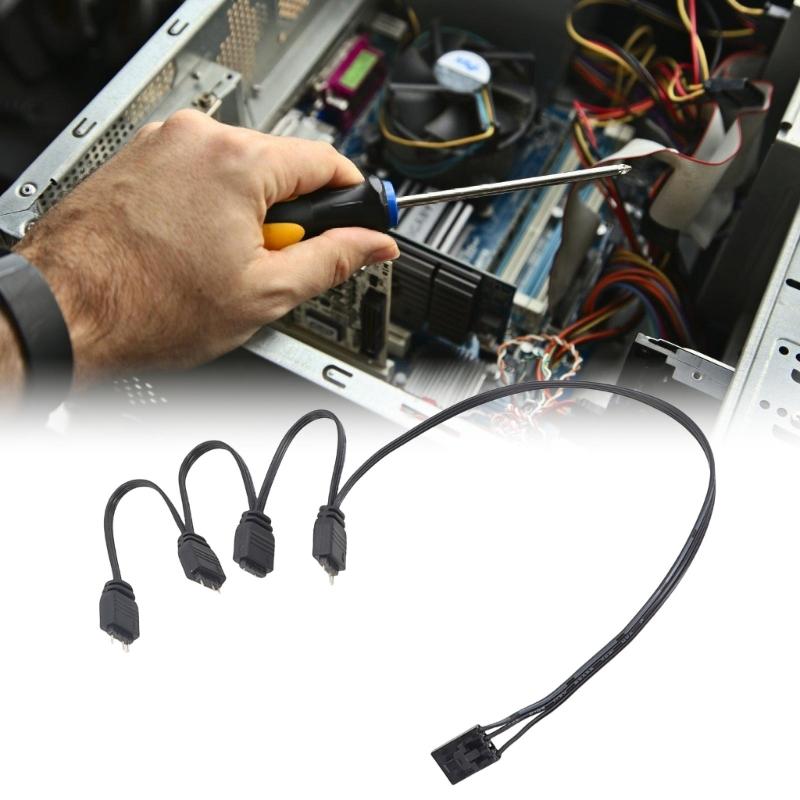 Кабель-разветвитель 4Pin на 5V 3Pin ARGB для ARGB-хаба и управления подсветкой вентиляторов Для HDLL120 Удлинитель-разветвитель