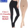 1 Pair Compression Socks Pressure Level 2 Open Toe Pantyhose Unisex Stress Relief Compression Stockings