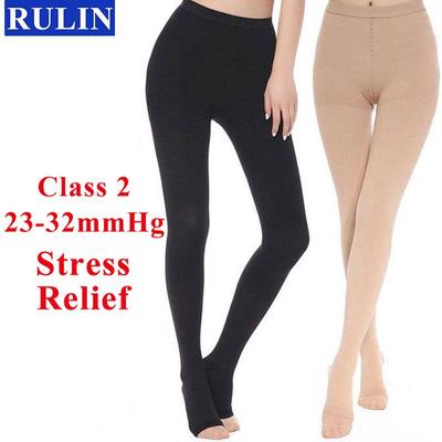 1 пара компрессионных носков, 2 колготки с открытым носком, унисекс, снимающие стресс, компрессионные чулки