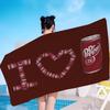 D-Dr P-Peppers Микрофибра С принтом Пляжное полотенце Скалолазание Йога Пляж Плавание Бег Впитывающее Мягкое полотенце
