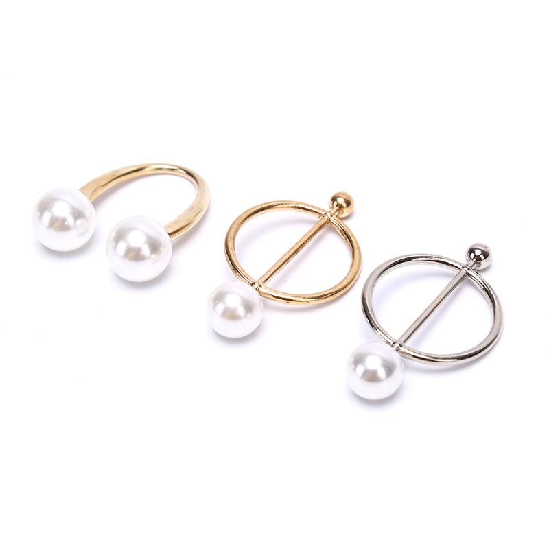 Жемчужная брошь, пряжка для шелкового шарфа, женская шаль, зажим для шарфа, ювелирные аксессуары