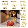 Table Accessories Wedding Home Decoration Rotating Candle Stand Romantic Candle Holder Candlesticks