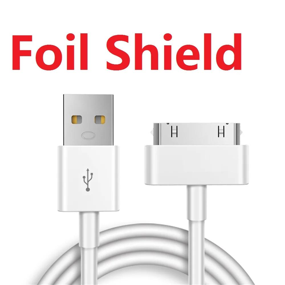 30-контактный USB-кабель для зарядки iPhone 4 4s 3G 3GS iPad 1 2 3 Адаптер для iPod Аксессуары Nano Touch Кабель для зарядки и передачи данных USB-зарядное устройство