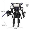 Креативная серия Titan Skibidi, набор строительных блоков для туалета, часы, ТВ, мужская модель, DIY кирпичи, игрушки для детей, рождественские подарки для детей