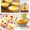 50Pcs Non-Stick Egg Tart Cup Mold Aluminium Zinc Zinc Alloy Kitchen Baking Mold  Egg Tart Baking