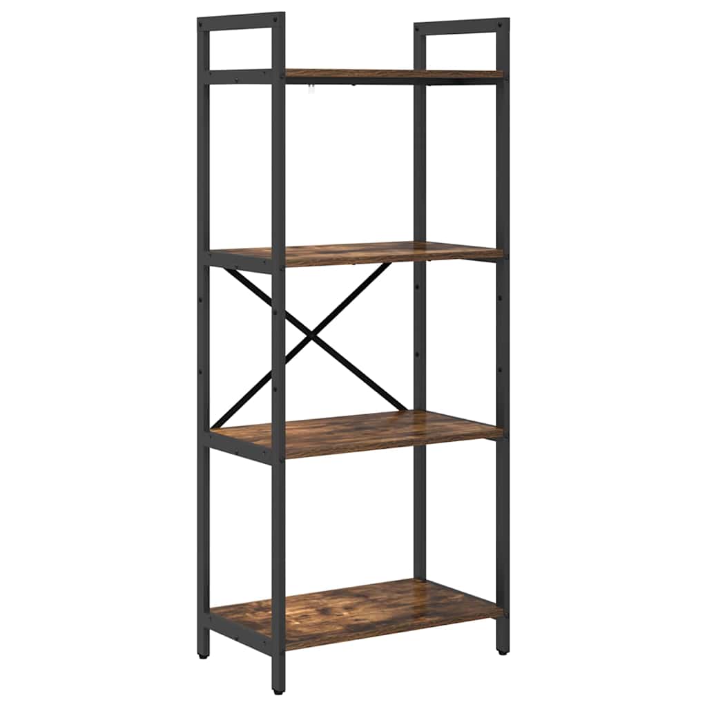 Bookshelf Smoked Oak 56 x 34 x 133.5 cm Wood Based Material
