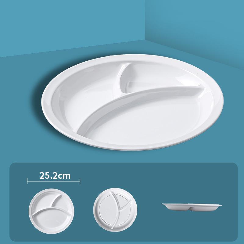 Тарелки для еды, разделенные подносы для обеда, контейнеры для еды, тарелки для школьной столовой, 3/4/7 секций, кухонные отделения