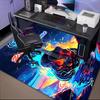 1PC Custom Name Guitar Flames Artwork Theme Floor Mat Ideal for Living Room, Game Rooms, Office, Bedroom Floor Mat Playful Design