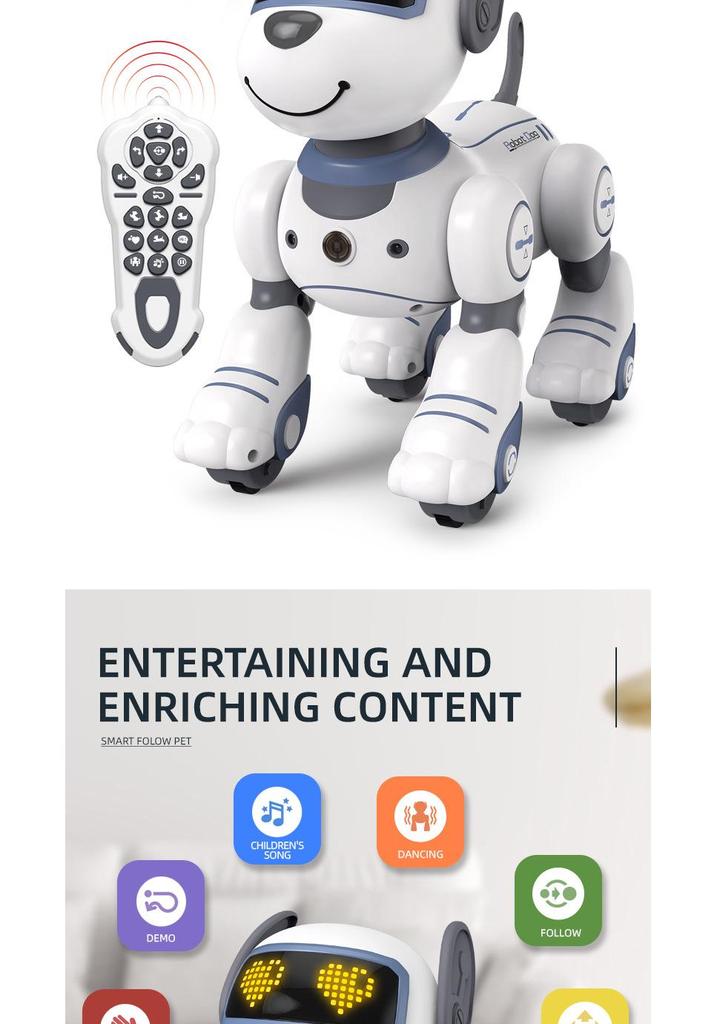 Smart Programmable Robot Dog: Interactive Touch-Responsive Electric Pet and Educational Toy