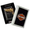ZIPPO Lighter Black Japan Limited Model 3 Sides Continuous Processing Metal Coating Titanium Coating Harley-Davidson HDP-48
