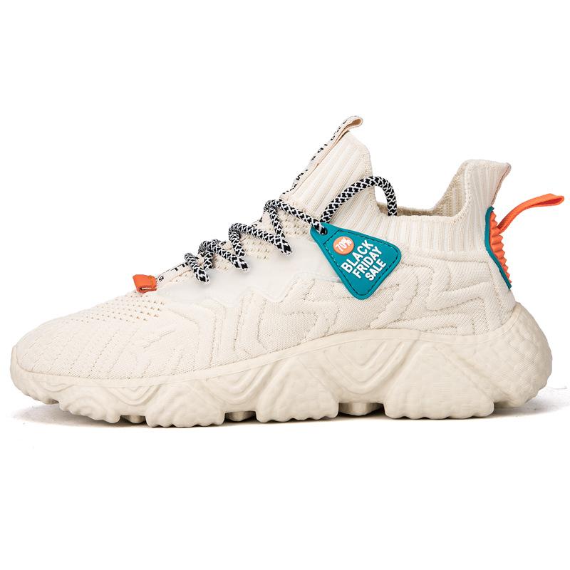 Модные дышащие белые туфли для мужчин, повседневные кроссовки, удобные туфли на платформе, трендовые студенческие кроссовки, повседневная обувь на шнуровке