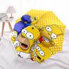 Simpsons, Family Themed Automatic Opening and Closing Umbrella, Compact Travel Umbrella, Lightweight and Portable, Suitable for Beach Commut