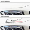 Автомобильная передняя фара Накладка-декоратор 3D Наклейка Капот Спортивный дизайн Для Jaguar XF XJ XE S-Type F-Type X-Type F-Pace I-Pace E-Pace XFR XKR